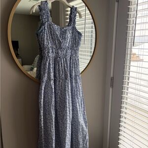GAP x DÔEN Blue Floral Maxi Dress